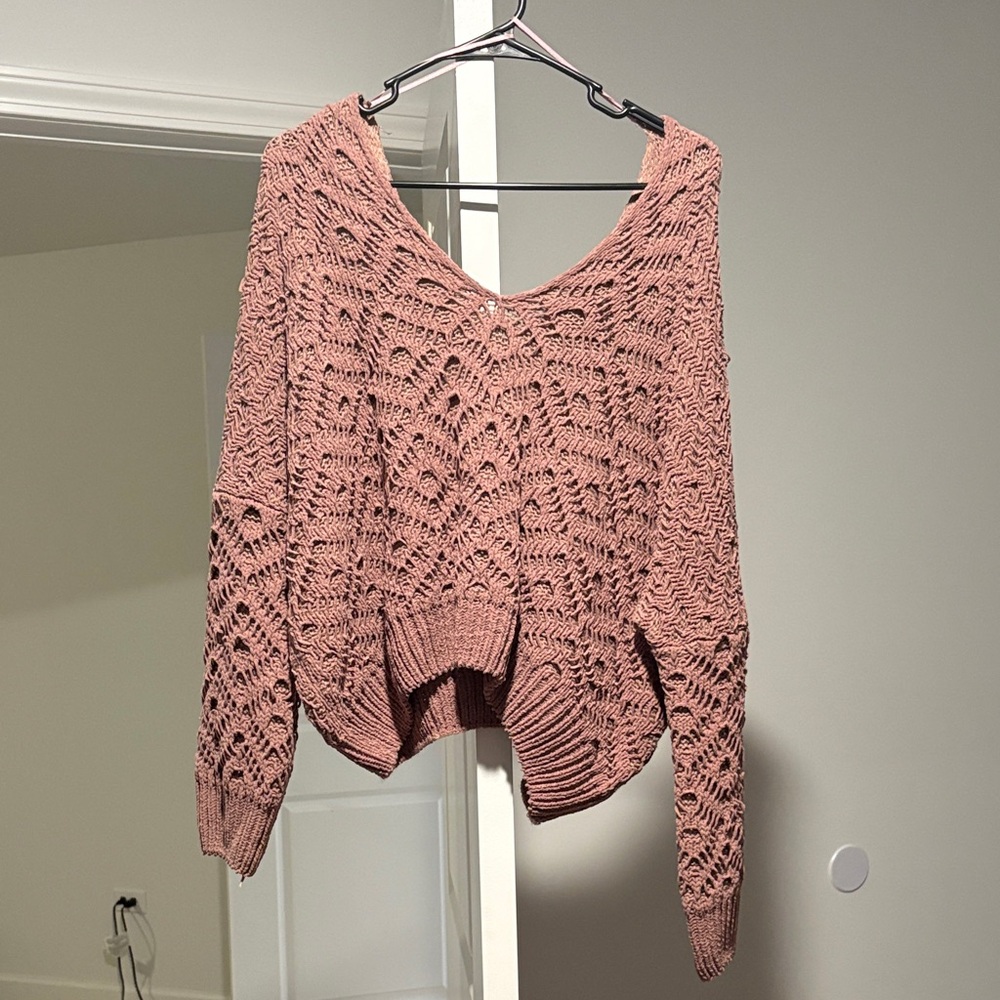 Soft Mauve Knit Sweater